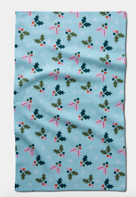 Geometry Tea Towel | Berries Mint