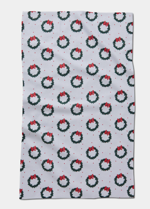 Geometry Tea Towel | Bow Wreath