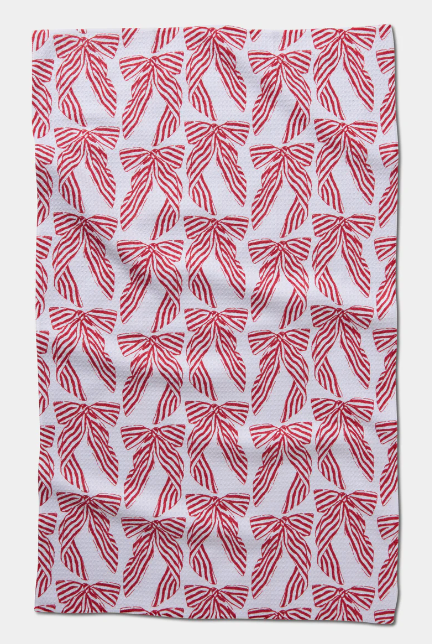 Geometry Tea Towel | Striped Bows