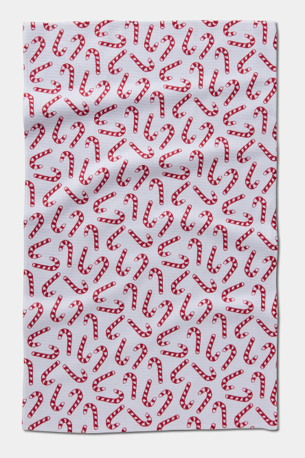 Geometry Tea Towel | Christmas Candy Canes