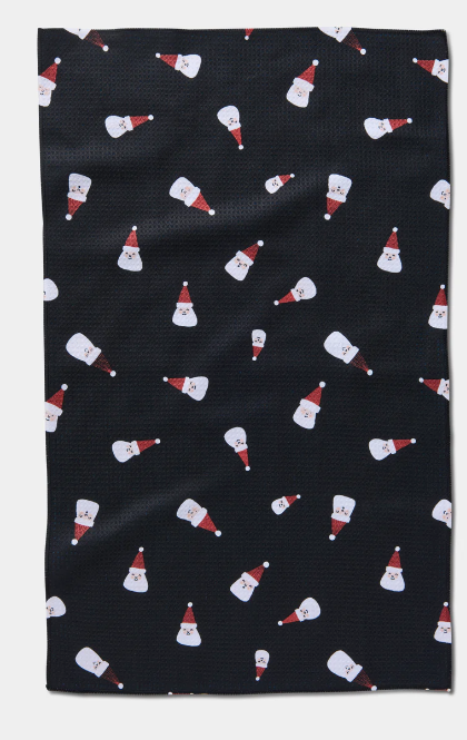 Geometry Tea Towel | Santa Faces