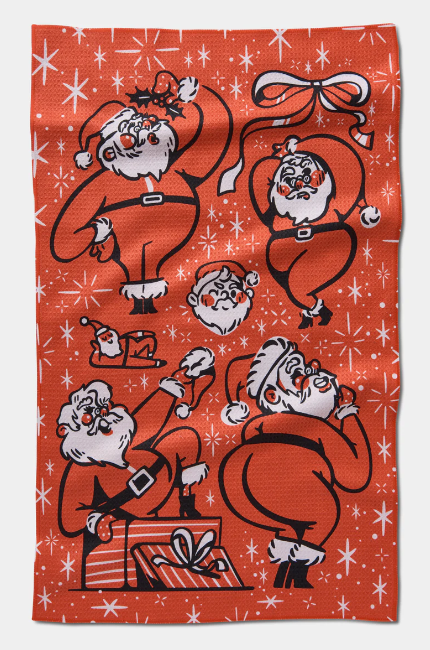 Geometry Tea Towel | Sexy Santa