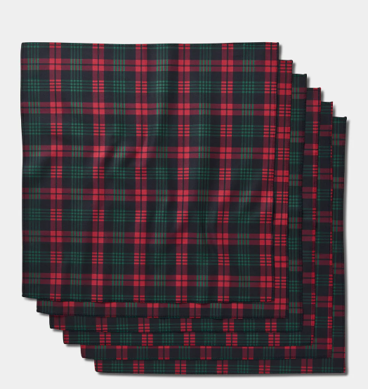 Geometry Dishcloth Set | Very Merry Plaid