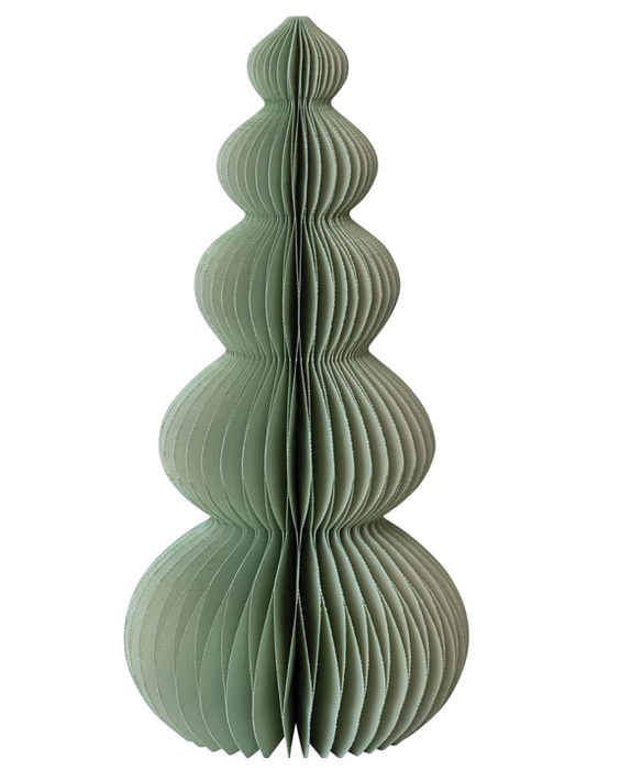 11" Green Paper Honeycomb Tree