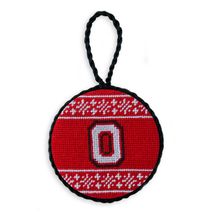 Ohio State Fairisle Ornament