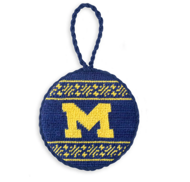 Michigan Fairisle Ornament