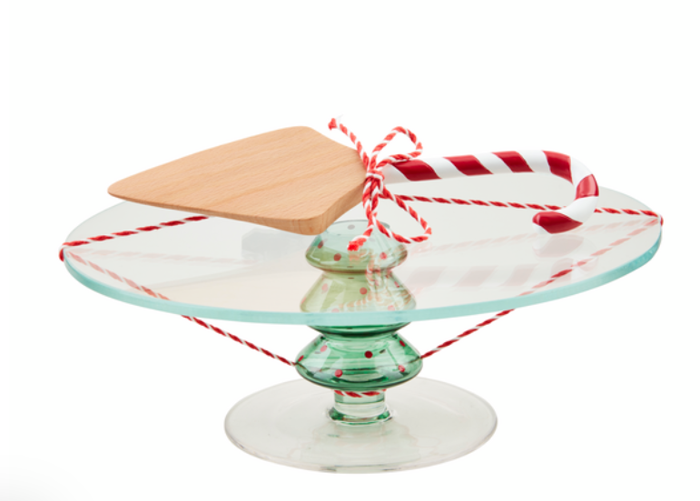 Glass Tree Pedestal Set
