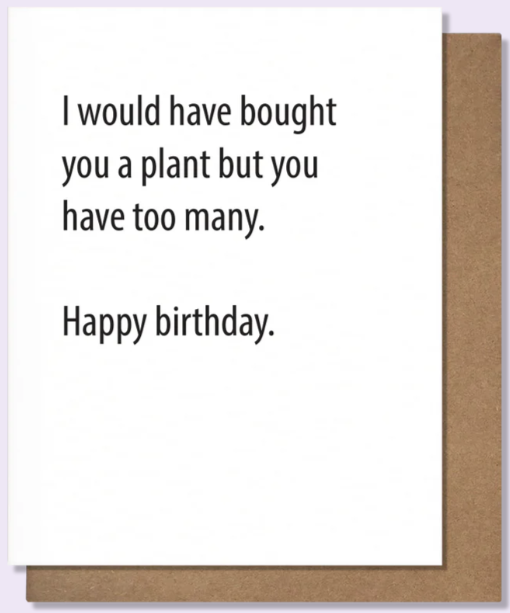 Plant Birthday Card