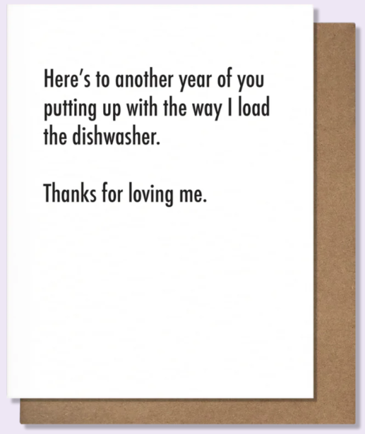 Dishwasher Anniversary Card