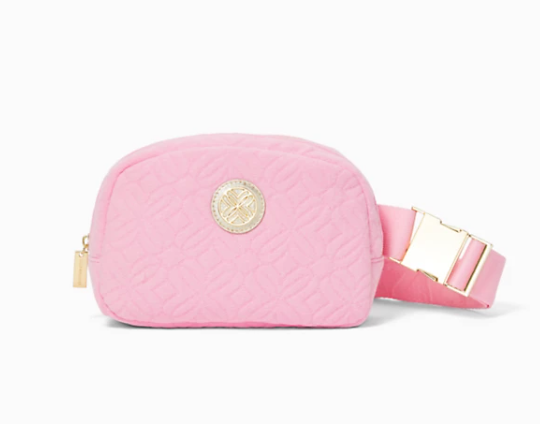 Jeanie Quilted Belt Bag | Conch Shell Pink