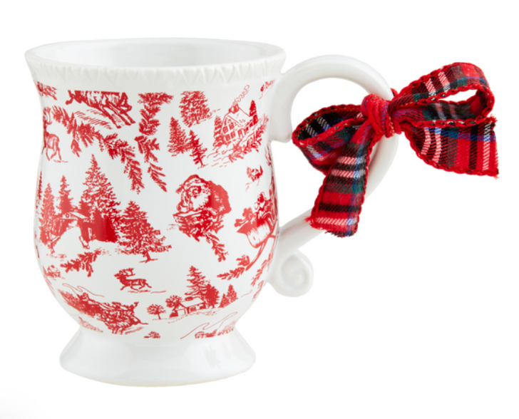 Red Sleigh Toile  Mug
