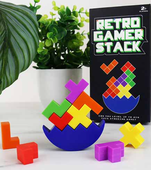 Retro Gamer Stack Stacking Game