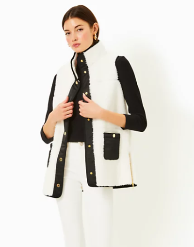 Graycele Sherpa Vest | Coconut