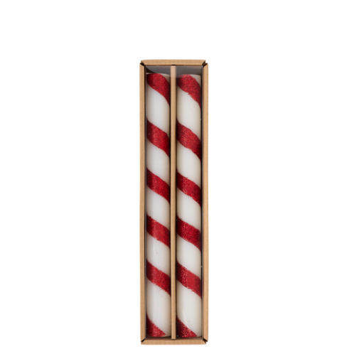 Red Stripe Taper Set