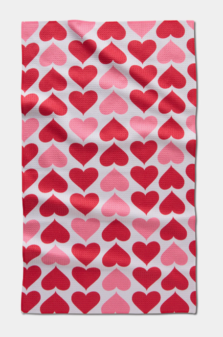 Geometry Tea Towel | Blushing Hearts
