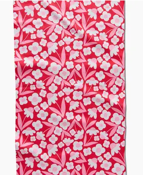 Geometry Tea Towel | Pink Blooms