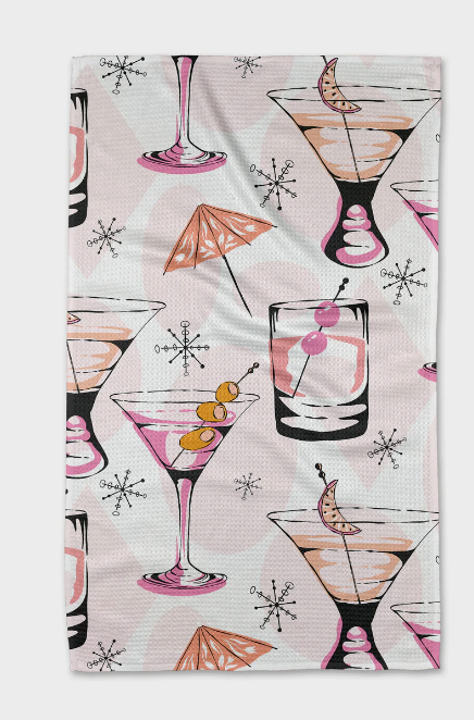 Geometry Tea Towel | Cocktail Hour