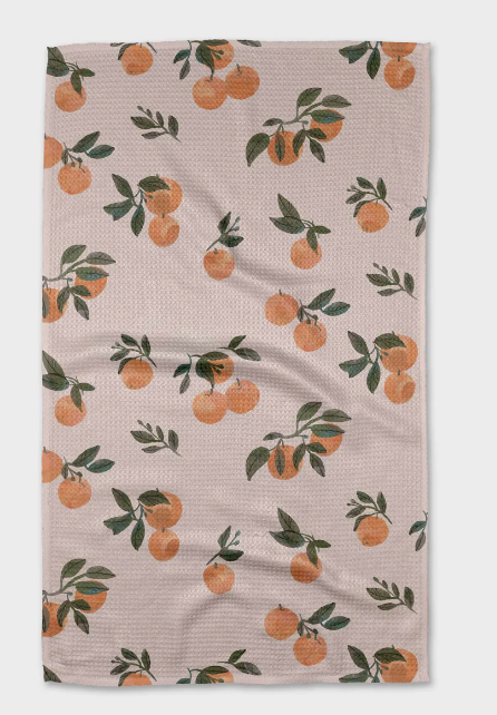 Geometry Tea Towel | Pretty in Peach