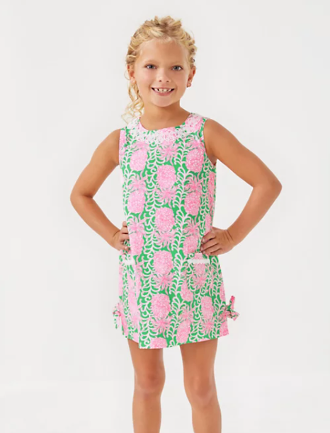 Little Lilly Classic Shift | Fauna Green Party Like A Pineapple