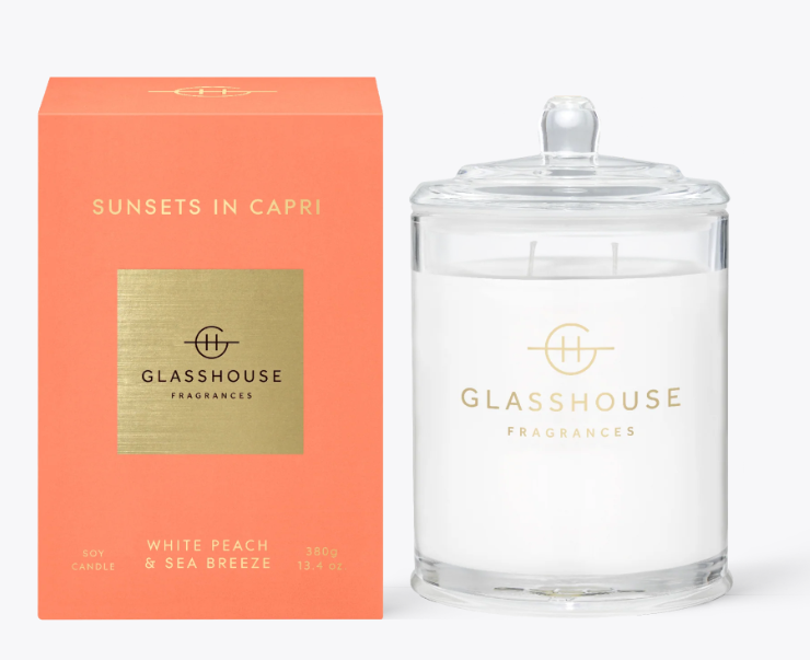 Glasshouse 13.4oz Candle | Sunsets in Capri
