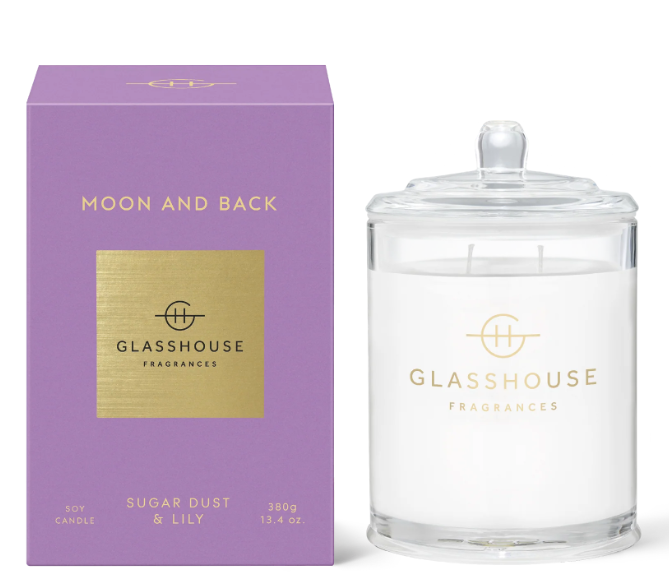 Glasshouse 13.4oz Candle | Moon and Back