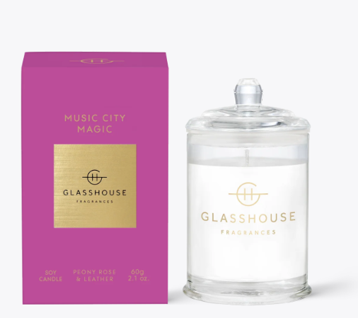 Glasshouse 2.1oz Candle | Music City Magic