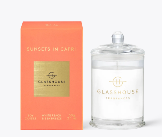 Glasshouse 2.1oz Candle | Sunsets in Capri