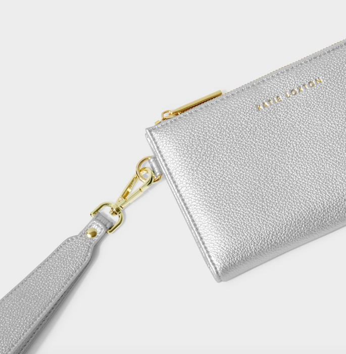 Zara Wristlet Purse | Silver