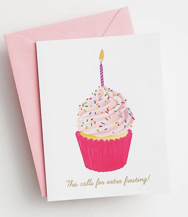 Extra Frosting Birthday Card