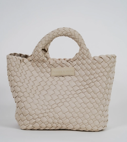 Bone Mini Woven Tote