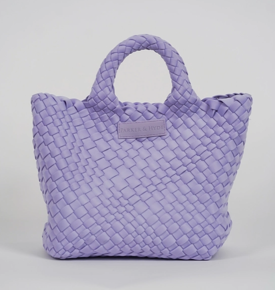 Lilac Mini Woven Tote