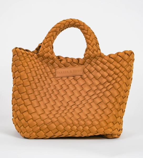 Camel Mini Woven Tote
