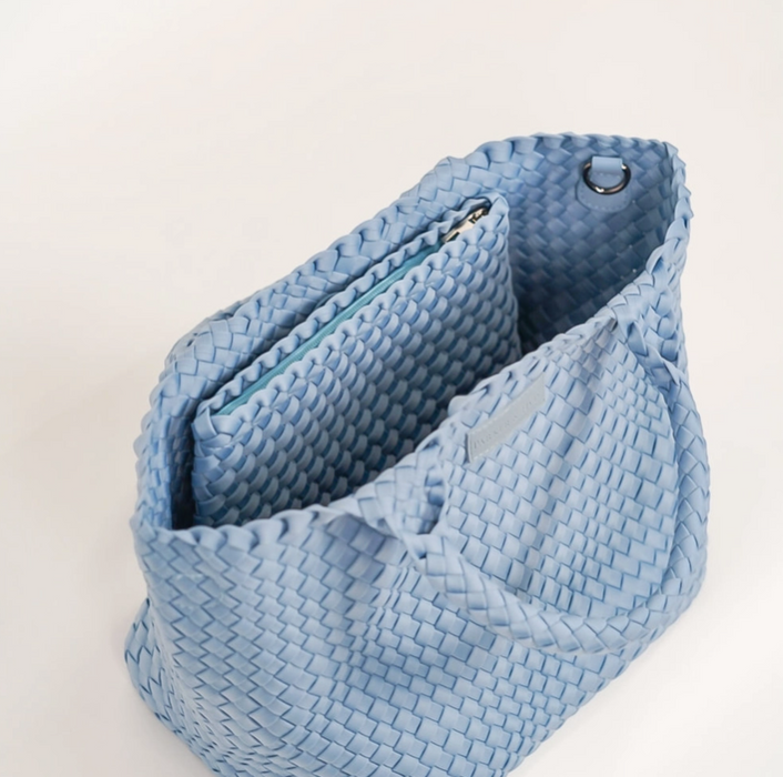 Denim Woven Tote