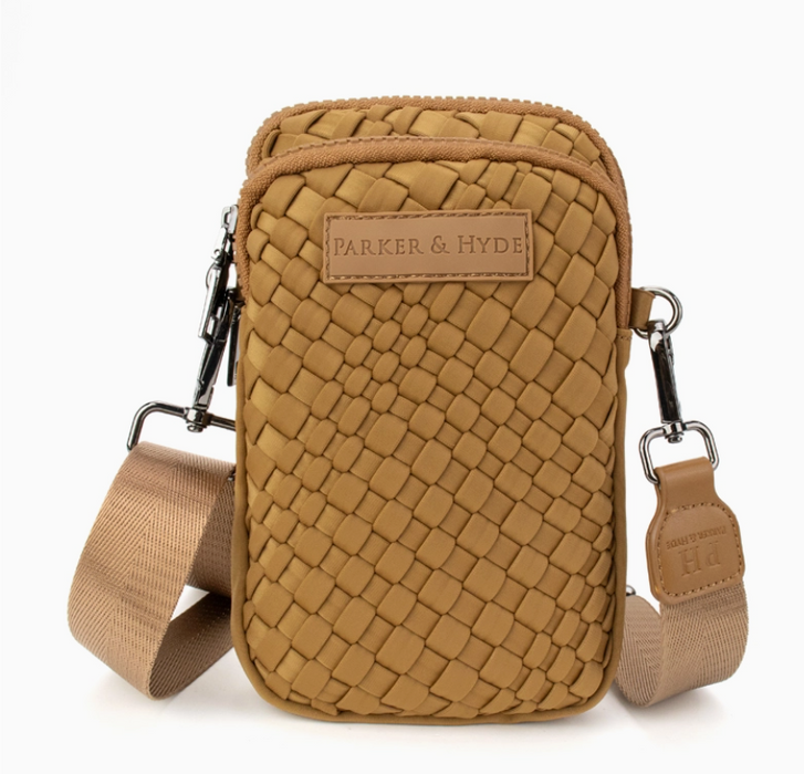 Camel Woven City Crossbody