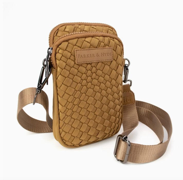 Camel Woven City Crossbody