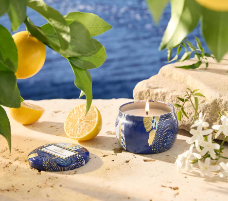 Mediterranean Lemon Voluspa Candle | Mini Tin