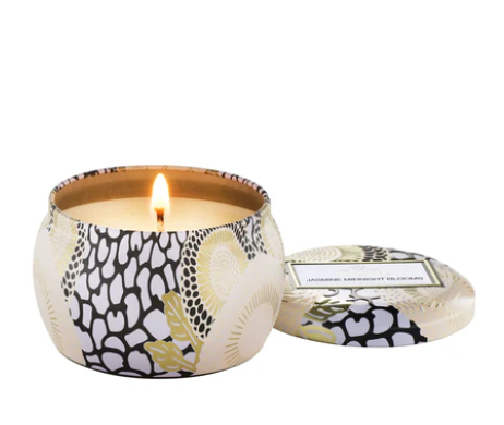 Jasmine Midnight Blooms Voluspa Candle | Mini Tin
