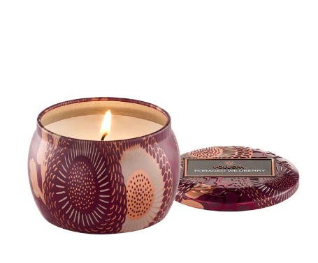 Foraged Wildberry Voluspa Candle | Mini Tin
