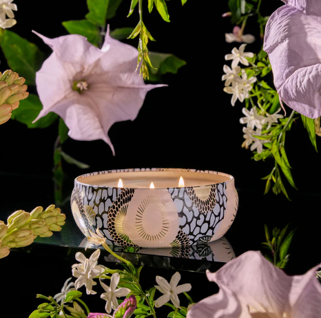 Jasmine Midnight Blooms Voluspa Candle | 3 Wick