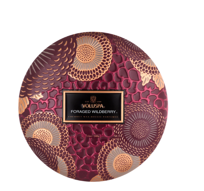 Foraged Wildberry Voluspa Candle | 3 Wick