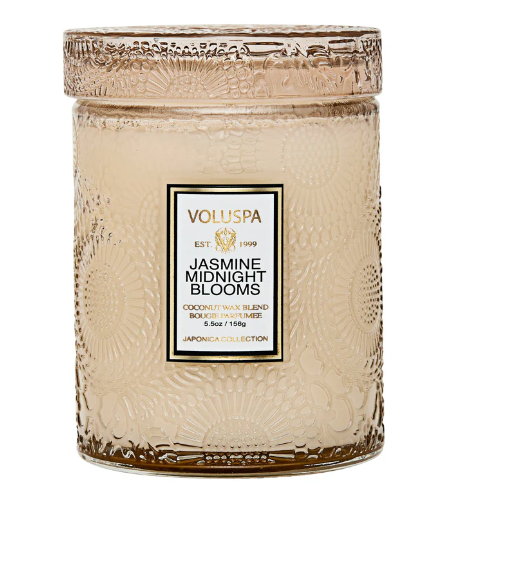 Jasmine Midnight Blooms Voluspa Candle | Small Jar