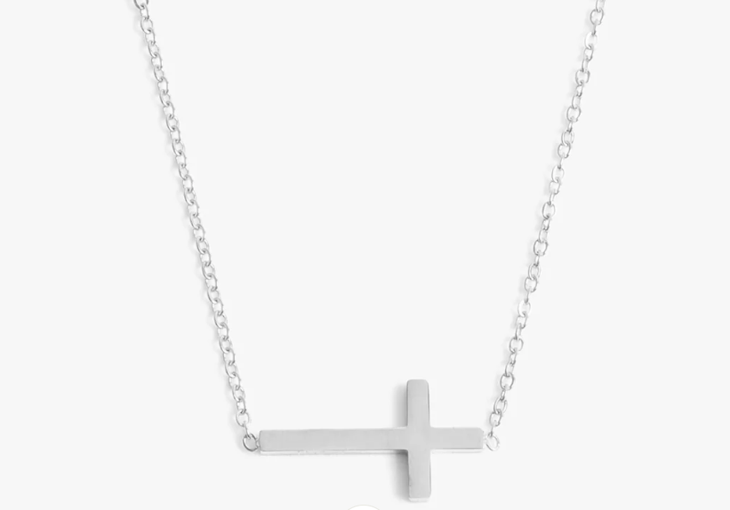 Cross Silver Water-Resistant Chain