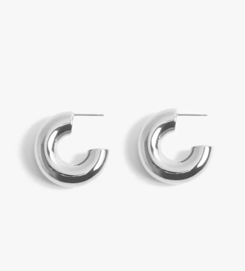 Monterey Silver Water-Resistant Hoops