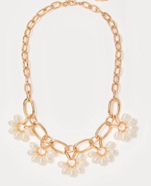 Bouquet Toss Necklace | Gold Metal