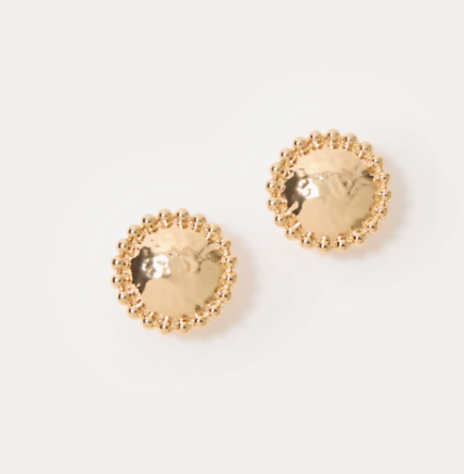 Via Del Mar Earrings | Gold Metal