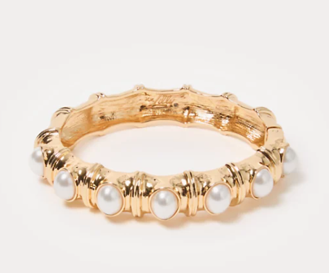 Bouquet Toss Bangle | Resort White