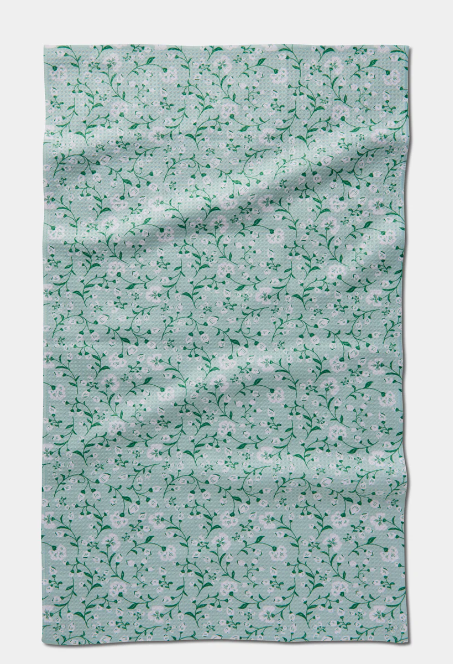 Geometry Tea Towel | Plumbago Bloom