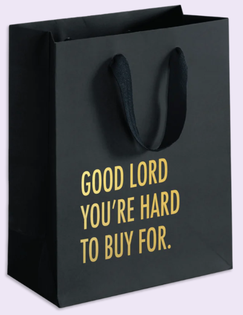 Black Hard to Buy For Gift Bag | Large