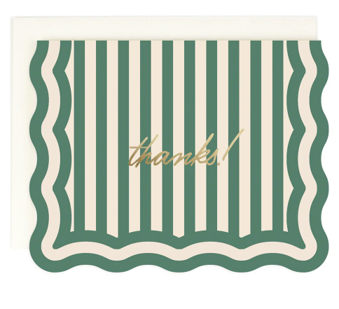 Thank You Striped Card Box Set of 8