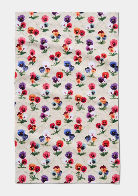 Geometry Tea Towel | Bunch of Pansies